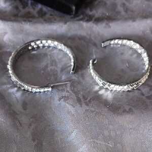 Elegant Silver Hoop Earrings